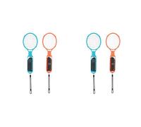 Fiorky 2set For NS2 Joy-Con Game Tennis Racket with Safety Rope Lightweight Handle Holder Full Button Control Ergonomic Grip Racquet Compatible with Sports Games