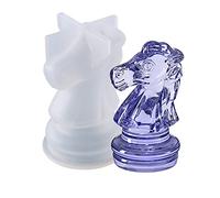 Fiorky 3D Crystal International Chess Epoxy Resin Moulds, Silicone Mould DIY Handmade Crafts Chess Board Chess Pieces Resin Silicone Mould Jewelry Home Decoration Casting Tools