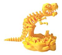 Fiorky 3D Printed Dinosaur Toy Bones with Base 3D-Printed Dinosaurs Skeletons Figures Animals Dino Full Articulated T-Rex Dinosaur Toys Home Office Decor