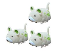 Fiorky 3Pcs Interactive Cat Electric Hamster Cat Toy Mouse Moving (Khaki)