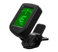 Fiorky 3V Button Battery Bass Violin Ukele Tuner Chromatic Tuner LCD Display Digital Clip-On Tone Tuner for Guitar/Bass/Violin/Ukele Chromatic Tuning Modes