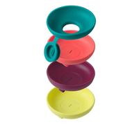 Fiorky 4pc Drip Free Popsicle Holders,opsicle Holders for Kids Ice Cream Holder Silicone Ant-Drip Ice Cream Bracket Reusable Mess-Free FRZEN Treats Holder for Kids Summer Forty Essentials
