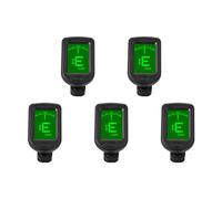 Fiorky 5PCS 3V Button Battery Bass Violin Ukele Tuner Chromatic Tuner LCD Display Digital Clip-On Tone Tuner for Guitar/Bass/Violin/Ukele Chromatic Tuning Modes