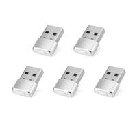 Fiorky 5pcs Mouse Jiggler Undetectable USB Mouse Mover with Switch Button, Mini Mouse Jiggler Plug and Play Keeps Awake Indicator Light for Laptop Desktop Keep Computer Awake