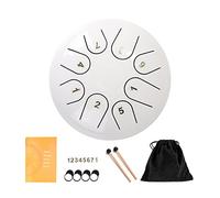 Fiorky 6 Inches 8 Steel Tongue Drum- Percussion Instrument Notes Steel Drums with Storage Bag Musical for Yoga Meditation & Sound Therapy, Adult Gift with Bag, Mallets & Songbook