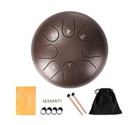 Fiorky 6 Inches 8 Steel Tongue Drum- Percussion Instrument Notes Steel Drums with Storage Bag Musical for Yoga Meditation & Sound Therapy, Adult Gift with Bag, Mallets & Songbook