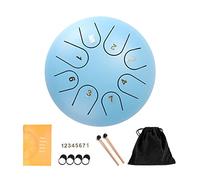 Fiorky 6 Inches 8 Steel Tongue Drum- Percussion Instrument Notes Steel Drums with Storage Bag Musical for Yoga Meditation & Sound Therapy, Adult Gift with Bag, Mallets & Songbook