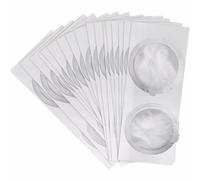 Fiorky Aluminum Foil Seal Lids for Nspresso Vertuo Coffee Maker, 10 PCS Coffee Capsule Self-Adhesive Seals Foils Disposible Coffee Capsule Seals Foils Cream Foam Cafe Filter Lid Disposable
