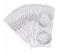 Fiorky Aluminum Foil Seal Lids for Nspresso Vertuo Coffee Maker, 20 PCS Coffee Capsule Self-Adhesive Seals Foils Disposible Coffee Capsule Seals Foils Cream Foam Cafe Filter Lid Disposable