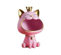 Fiorky Big Mouth Cat Storage, Cat Figurine Storage Box Resin Lucky Cat Statue Decoration Creative Big Mouths Cat Statue Cute Desktop Storage Accessories for Cat Lover Living Room Decorations