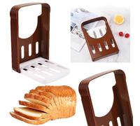 Fiorky Bread Slicer, Multifunctional Sandwich/Toast Maker, Adjustable Toast Slicer Multifunctional Toast Loaf Slicing Machine Bread Cutting Guide Tool for Bread Roast Sandwich Baking Tools