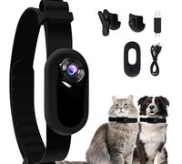 Fiorky Cat Dog Collar Camera for Pet,HD 1080P Wireless No WiFi Needed Pet Nanny with Video Records Cats Dogs Birthday Gift Sports Camera,(1hp1ms9ks0sa8nh1kz3)