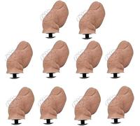 Fiorky Croc Toes Charms, Funny Big Toe Shoe Charm for Croc, DIY Mini 3D Stereoscopic Toe Croc Accessories, Hilarious Realistic Toes Charms, for Adults Kids Party Birthday Gifts (10PCS Hair)