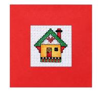 Fiorky Cross Stitch Kit Package Greeting Cards Needlework Embroidery Crafts DIY Greeting Card Kit Embroidery Kit Gift Card Christmas Card Cross Stitch Pattern Kit Set for Christmas