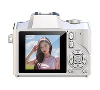 Fiorky Digital Camera, Portable Mini Cameras 64MP 1080P Vlogging Camera 8X Zoom Video Recorder for Kids Students Beginner