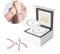 Fiorky DIY Bracelet Making for Couples His and Her Bracelets Eternal Bracelet Jewelry Date Activity Anniversary Valentines Day Gift