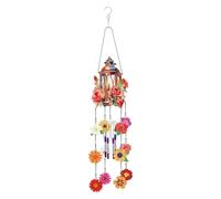 Fiorky DIY Diamond Art Painting Suncatcher, 5D Double Sided Wind Chime Hanging Ornaments, Crystal Art Flower Bird Butterfly Window Wall Pendant for Adult Wall Home Garden Decorations