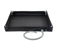Fiorky Foldable Shower Base, Portable Showers Pan with Drain Hose Camping Shower Base Floor Base for Indoor Outdoor Camping, Pet Shower Bathing Tray, RV, Beach, Tent