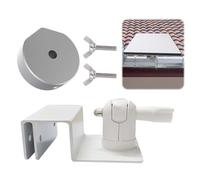 Fiorky for Starlink Mini Gutter Mount Stable Eave Bracket Angle Adjustable Weatherproof Eaves Gutters Mount Bracket with Screw Adapter Gutter Stand Aluminum Alloy Starlink Mini Accessories