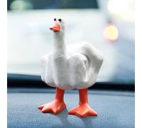 Fiorky Funny Middle Finger Duck Statue - Mid-Finger Small Duck Sculpture Resin Duck Decorative,Art Sculpture Creative Little Duck Gnomes Art Sculpture Ornament Decor for Home Office Desktop