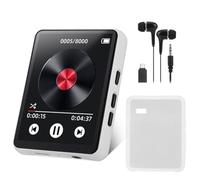 Fiorky HiFi MP3 2.4inch Full Touch Screen Portable Digital Music -Compatible 5.3 Earphones Included MP3 Music Lossless Sound with Speaker/FM Radio/Recording
