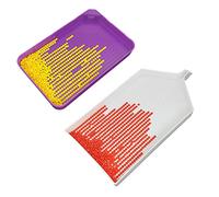 Fiorky Large Diamond Painting Tray, Funnel Rhinestones Paintings Tray Large Capacity DIY Drill Plate Art Crafts 5D Handmade Plastic Purple Cross Stitch Nail Art Dotting Tool
