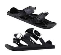 Fiorky Mini Ski Skates for Snow, Mini Short Ski Skates with Storage Bag Short Mini Skating Ski Shoes Adjuatable Short Snow Skateboard Portable Ice Skates for Snow Winter Sports