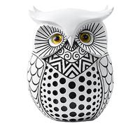 Fiorky Owl Statue Home Decor, Modern Dots Owl Statue Simple Wisdom Owl Figurines Resin Home Bookself Decor for Birds Lovers