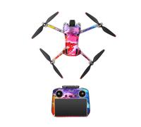 Fiorky Personalized Sticker Creative Design Decoration Sticker with Air Vent DIY Pattern Sticker RC Drone Accessories for DJI Mini 4 Pro (RC 2nd edition 1)