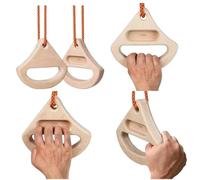 Fiorky Portable Pull-Up Board Rock Climbing Hangboard Fingerboard Rock Climbing Rings Finger Strengthener for Pull-up Grip Strength Training Rock Climbing Hangboard 1 Pair