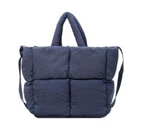 Fiorky Quilted Tote Bag Puffer Bag Puffy Tote Bag for Women Cloud Tote Bag Large Puffer Shoulder Bag Solid Color Simple Shopping Bag Adjustable Strap Chic Hobo Bag for Travel Shopping Work