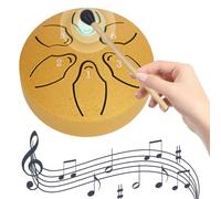 Fiorky Rain Drum Set, 3 Inches 6 Notes Steel Tongue Drum Rain Drums Instrument Percussion Musical Instruments for Yoga Meditation Musical Education Unique Gift, Adult Gift with Bag