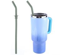 Fiorky Replacement Straws for Hydro Flask Travel Tumbler 40oz, Press in Straw Silicone Reusable Straw Long Straw Drinking Straw for Hydro Flask Water Bottle Accessories Parts