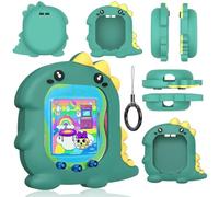Fiorky Silicone Case Compatible with Tamagotchi Uni 2023, Silicone Case Shockproof Protective Cover Anti-Scratch Cute 3D Dinosaur Pattern with Finger Lanyard Cases Game Console Accessories