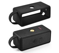 Fiorky Silicone Cover Case for Marshall EMBERTON III Bluetooth Speaker, Silicone Ant-Fall Speaker Case with Handle Foldable Protective Cover Ant-Slip Soft Skin Protective Case Accessories