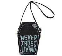 Fiorky Sling Bag - Gothic Crossbody Bag Women Coffin Shape Shoulder Bag Adjustable Strap Clutch Purse for Halloween Cosplay PU Leather Novelty Halloween Versatile Bag for Women Girls