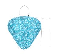 Fiorky Solar Lanterns for The Garden, Outdoor Hanging Solar Lanterns with Hook Waterproof Nylon Cloth Solar Lights Chinese Lantern for Garden Holiday Party Decoration