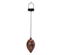 Fiorky Solar Pendant Lantern Garden Lights, Solar Cone Pendant Lantern Hollow Hanging Outdoor Lantern Iron Art IP65 Waterproof Lighting Ornaments for Forty Garden