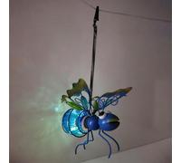 Fiorky Solar Powered Hanging Light, Metal LED Outside Bugs with Bouncy Springs, Waterproof Solar Fairy Lights Novelty Outdoor Garden Lights for Garden Backyard Balcony Porch Decor