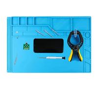 Fiorky Soldering and Repair Mat Silicone - Insulation Repair Pad an-ti-Static Heat-Re-sistant Work Pad Desk Platform Magnetic Soldering Mat for B-GA Soldering Computer Cellphone Repair