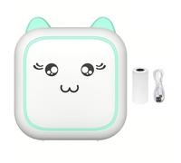 Fiorky Sticker Printer, Adhesive Labels Printer Thermal Printer Inkless Self-adhesive Label Printer Bluetooth-Compatible for Study Note Memo List Work Plan, Paintings, Notes