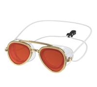 Fiorky Swimming Goggles, Full-View Swim Goggle Leak Proof Retro Swimming Goggles Adjustable Professional Full Angle Goggle for Diving Seaside Fit Adult Men Women