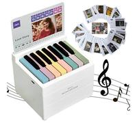 Fiorky Taylor Piano Calendar 2025 Desk Calendar, BT Taylor Mini Piano Calendar, Playable 15 Keys Piano Calendar with 52 Simplified Music Scores in 27 Cards, Great Gifts for Fans Friends