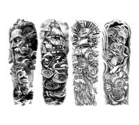 Fiorky Temporary Tattoos for Adult Men Women Kids, Sticker Figures 3D Waterproof Tattoo Sailboat Body Tattoo Sticker Pirate Art Stickers Kit Cool Fake Tattoo for Women Men Party Art Sticker