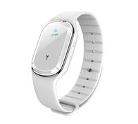 Fiorky Ultrasonic Anti-Mosquito Bracelet Waterproof Silicone Repell Wristband (White)