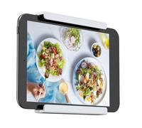Fiorky Universal Wall Mounted Tablet Stand Holder Fixed by Adhesive Or Screw Stabilizer Tablet Holder for Devices with A Thickness < 0.6inch for Tablet/Mobile Phone/E-Reader/Remote Control