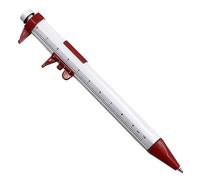 Fiorky Vernier Caliper Ballpoint Pen 0-100mm 2 in 1 Vernier Caliper Multifunction Caliper Pen Vernier Caliper Roller Ball Pen for Engineer Woodworkers Carpenter Student