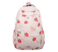 Fiorky Womens Backpack Handbag Strawberry Pattern Backpack Strawberry School Backpack Large Capacity Students Daily Backpack Elementary High School Laptop Bags Women Men Travel Daypacks