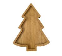 Fiorky Wood Serving Trays, Candy Snack Dessert Serving Dish Christmas Tree Tray Plate Santa Tree Shape Sshi Plate for Food Appetizers Desserts Snacks Sshi Sandwich Dessert