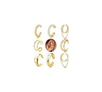 FIOROYAL 8Pcs Ear Cuff for Women 14K Gold Plated Clip on Earrings Adjustable Ear Cuff Non Piercing Gold/Silver Helix Wrap Fake Piercing Pain-Free Ear Cuffs for Sensitive Ears G